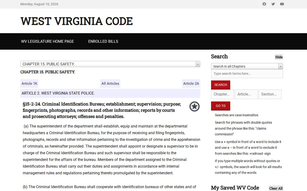 Berkeley County criminal records dissemination law