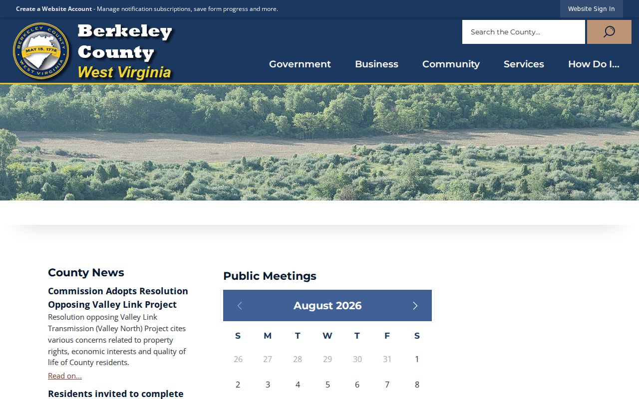 Official Berkeley County criminal history government page
